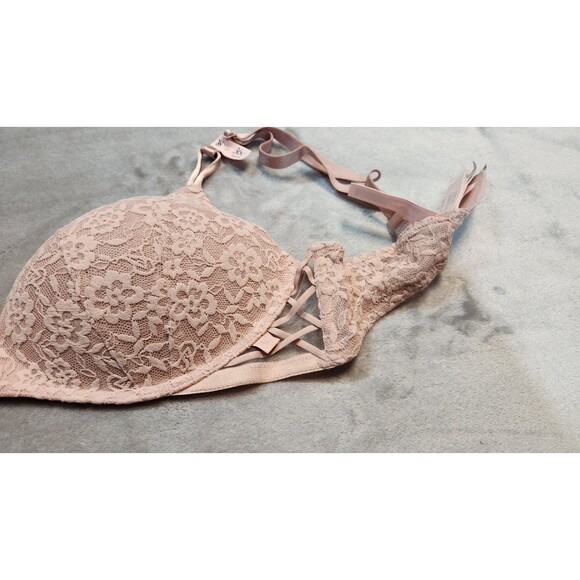 Victoria's Secret 36C Bare Pink Sexy Tee Smooth Lacie Wireless Push Up Bra - Picture 2 of 5